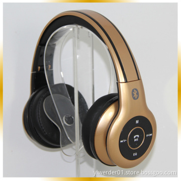 Luxury Golden Foldable Portable TF Card UV Bluetooth Headphone (YWD-T10)